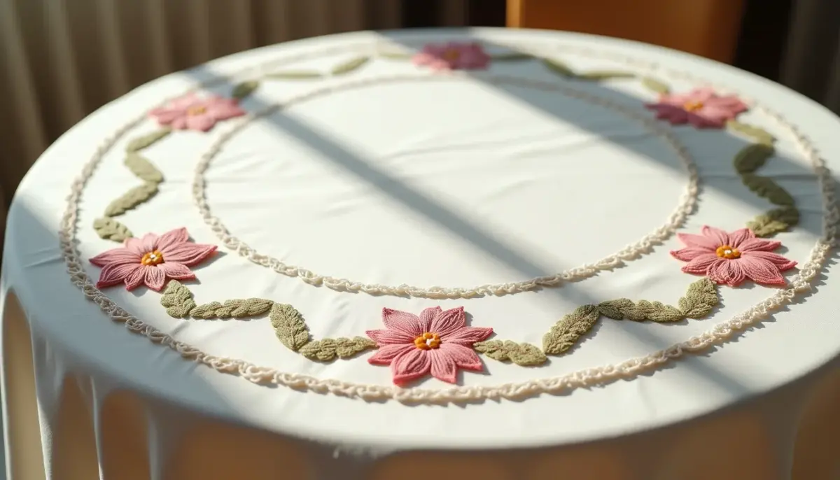Toalha de Mesa Bordada em Fita: 5 Designs Que Vão Encantar Seus Convidados Toalha de Mesa Bordada em Fita: 5 Designs Que Vão Encantar Seus Convidados