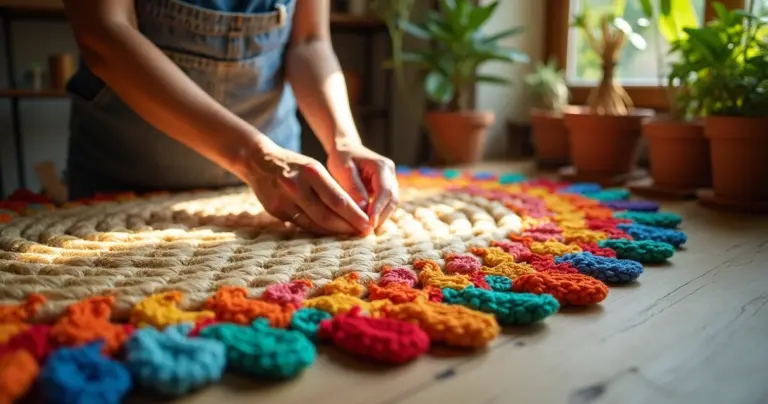 Bico de croche para tapete de barbante passo a passo: o detalhe que aumenta 50% o valor Bico de croche para tapete de barbante passo a passo: o detalhe que aumenta 50% o valor