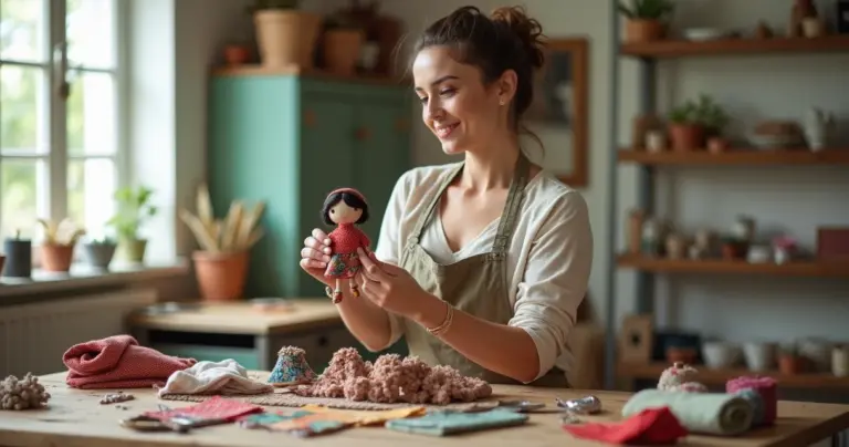 Boneca fuxico chaveiro: faça em casa e venda por 4x mais Boneca fuxico chaveiro: faça em casa e venda por 4x mais