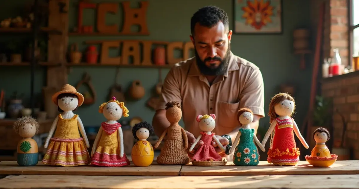 7 Bonequinhos Artesanais: Do Palito ao Crochê com Dicas de Oficina