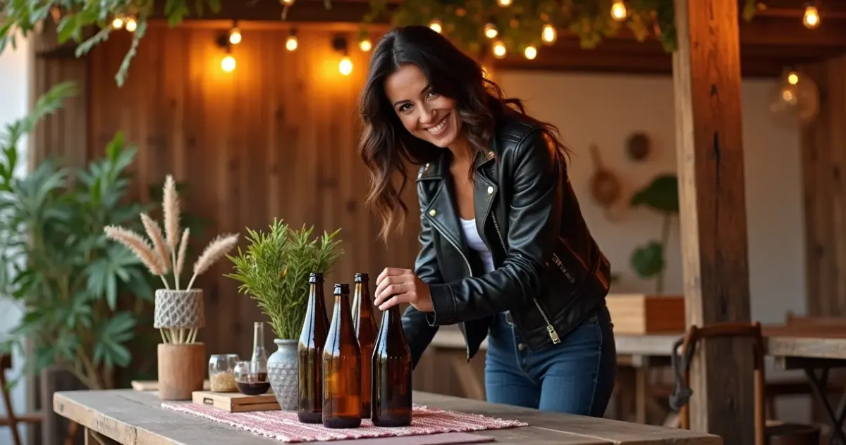 12 Ideias de Centro de Mesa de Garrafa de Cerveja que Economizam 80%