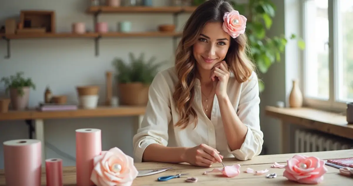 Como fazer flores de fita de cetim para cabelo que parecem de boutique por menos de R$ 15
