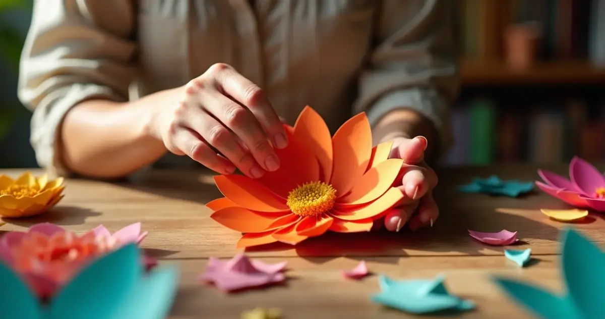 Como fazer florzinha de papel que parece de verdade em 15 minutos Como fazer florzinha de papel que parece de verdade em 15 minutos