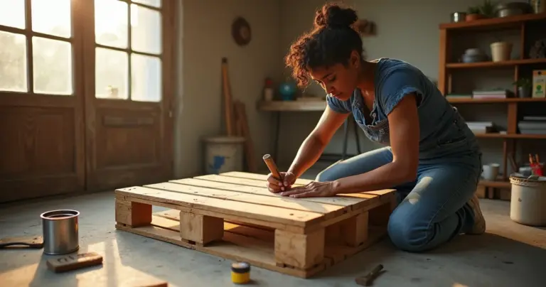 Como fazer mesa de pallet passo a passo gastando só R$ 50 Como fazer mesa de pallet passo a passo gastando só R$ 50