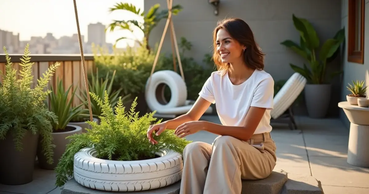 12 Ideias de Decoração com Pneus Reciclados que Vão Mudar Seu Espaço 12 Ideias de Decoração com Pneus Reciclados que Vão Mudar Seu Espaço