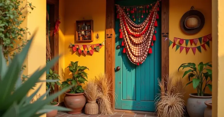 22 Ideias de Decoração de Porta Festa Junina que Vão Abraçar Seus Convidados 22 Ideias de Decoração de Porta Festa Junina que Vão Abraçar Seus Convidados