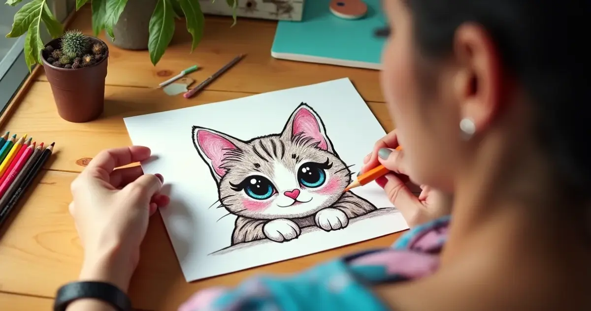 7 Ideias de Desenho de Gato Kawaii para Colorir que Vão Encantar Até Iniciante 7 Ideias de Desenho de Gato Kawaii para Colorir que Vão Encantar Até Iniciante