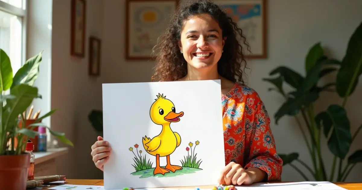 27 Ideias de Desenho de Pato para Colorir que Vão Encantar as Crianças