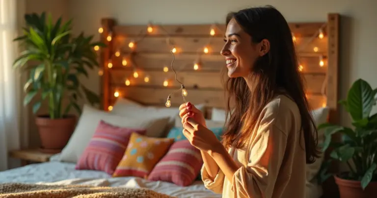 15 Ideias de DIY para Decorar o Quarto com Luzes e Reaproveitamento 15 Ideias de DIY para Decorar o Quarto com Luzes e Reaproveitamento