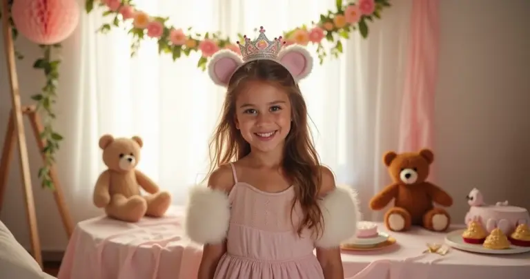 23 Ideias de Festa Infantil Ursa Princesa que Encantam sem Estourar o Orçamento