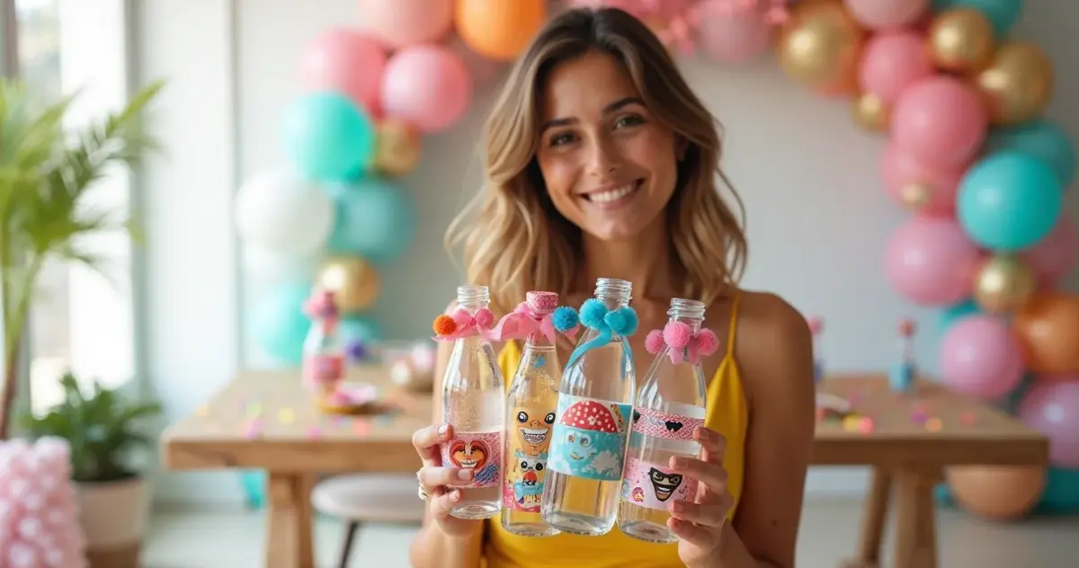45 Ideias de Garrafinhas Decoradas para Festa Infantil que Vão Encantar