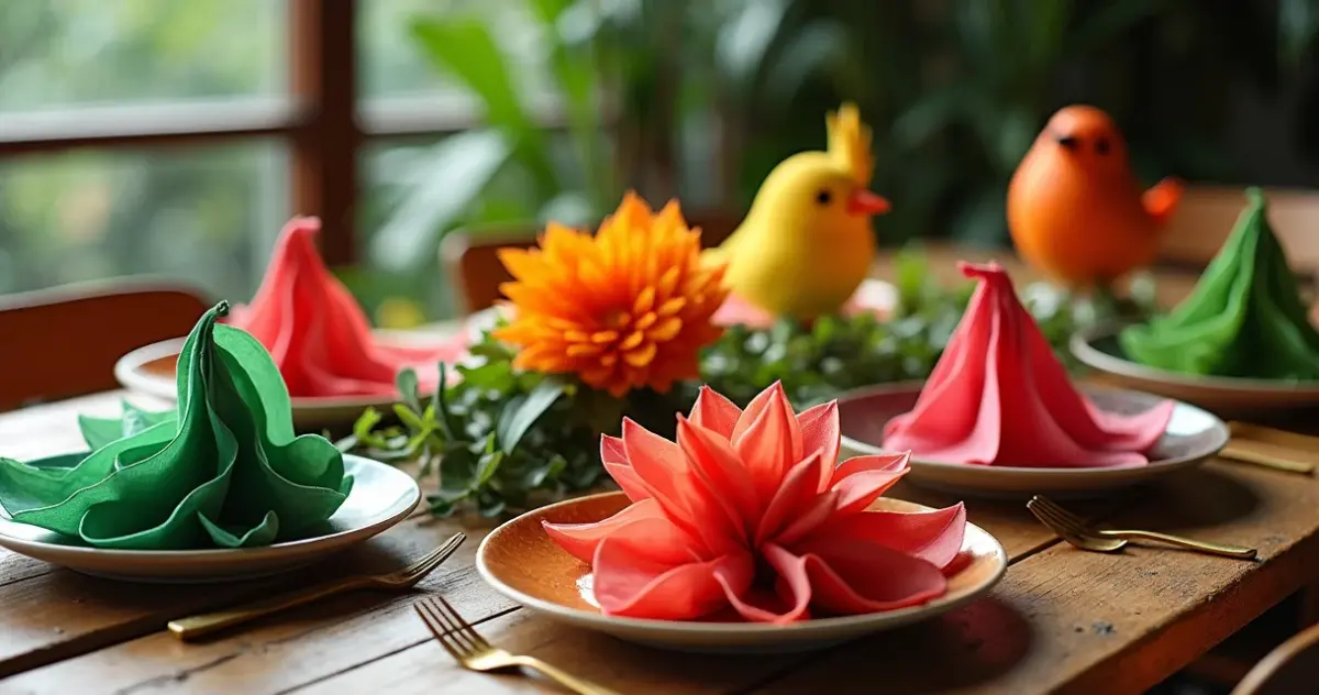 18 Ideias de Guardanapo Artesanato Que Vão Encantar Sua Mesa 18 Ideias de Guardanapo Artesanato Que Vão Encantar Sua Mesa