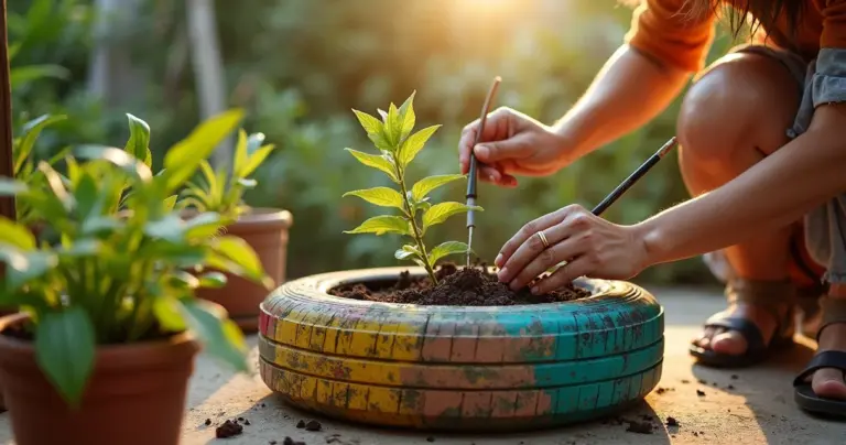 Jardim feito com reciclagem: como gastar menos de R$ 100 e ter um espaço verde profissional Jardim feito com reciclagem: como gastar menos de R$ 100 e ter um espaço verde profissional