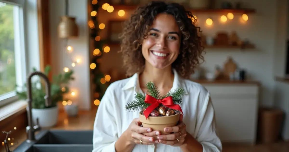 Lembrancinha de Natal com Pote de Sorvete: Encante Gastando Pouco Lembrancinha de Natal com Pote de Sorvete: Encante Gastando Pouco