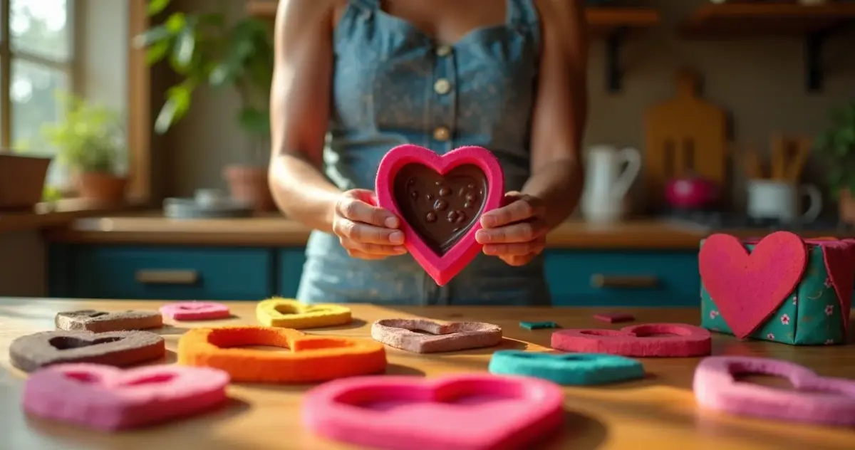 9 Ideias de Molde de Coração para Feltro, Resina e Chocolate
