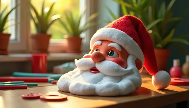 87 Moldes de Rosto de Papai Noel em EVA para Imprimir e Criar