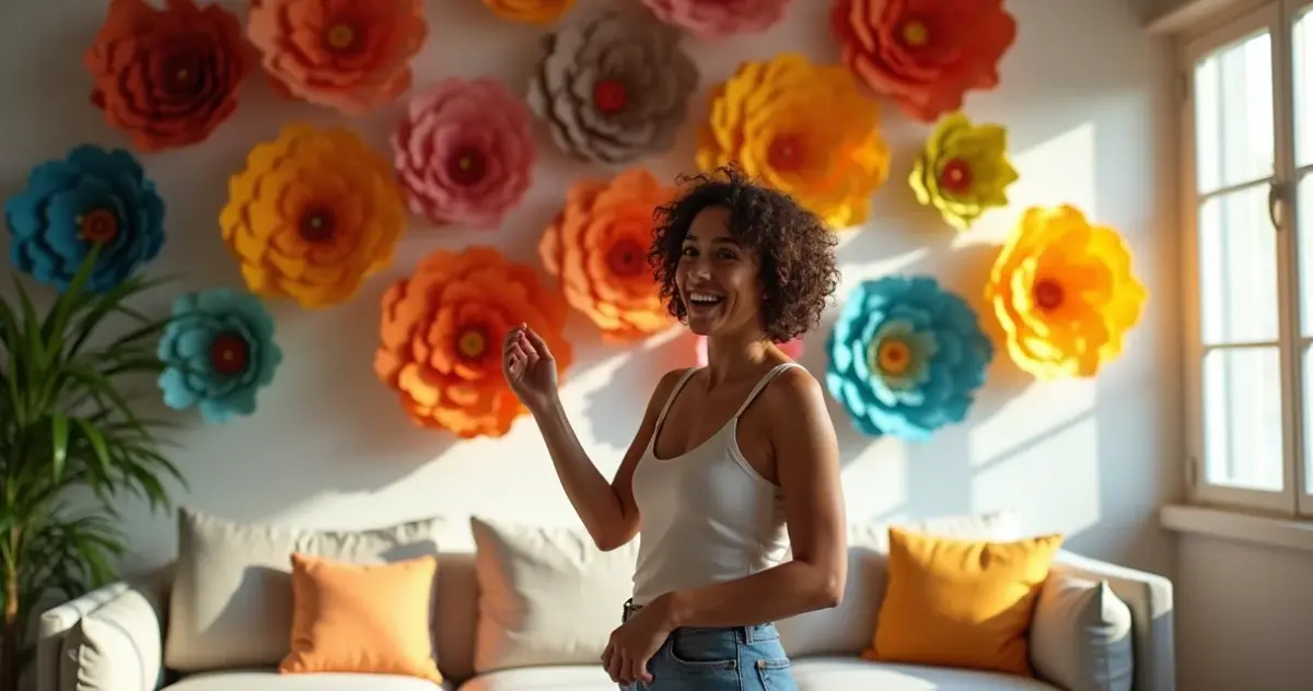27 Ideias de Ornamentação com Flores de Papel que Transformam Ambientes