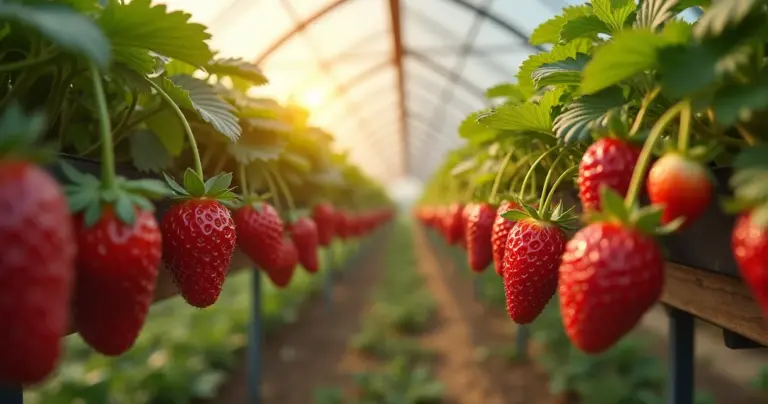 Plante Morango Suspenso e Colha 3x Mais Sem Agachar Plante Morango Suspenso e Colha 3x Mais Sem Agachar