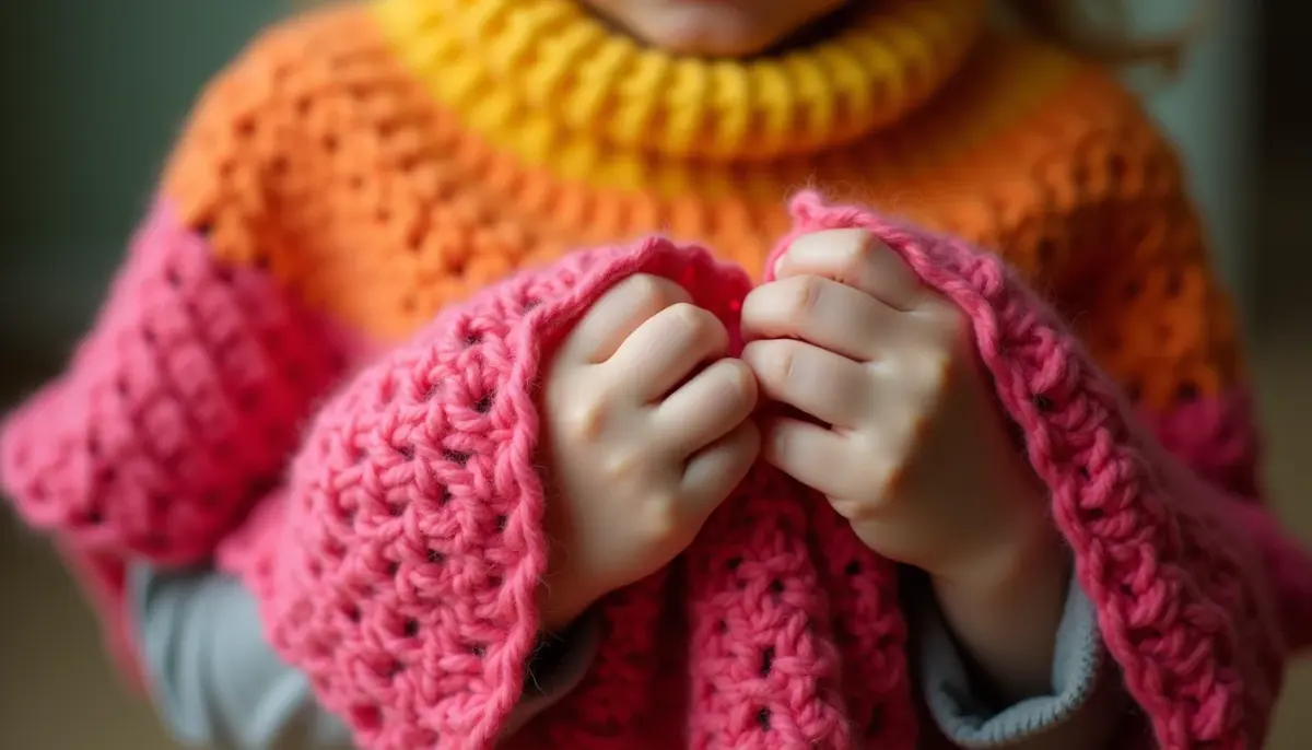 Poncho de crochê infantil com gráfico: como fazer em 8 passos fáceis