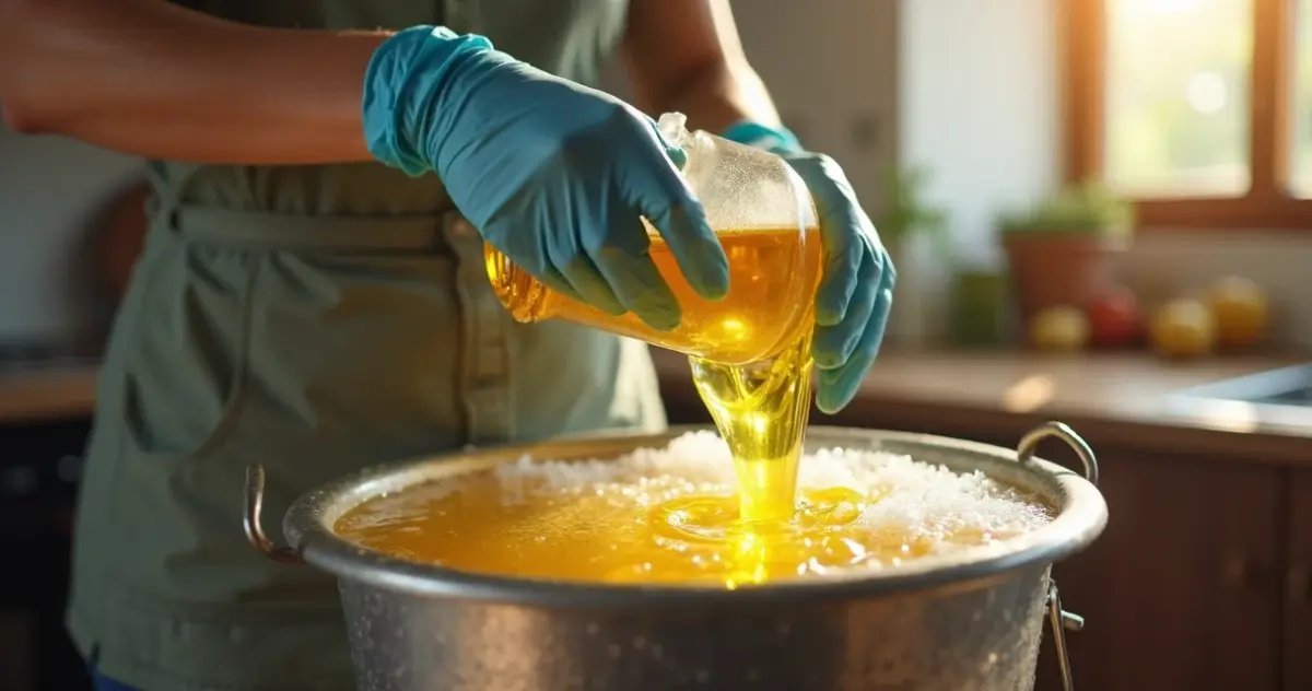 Receita de sabão caseiro que transforma óleo usado em 40 barras por R$ 15 Receita de sabão caseiro que transforma óleo usado em 40 barras por R$ 15