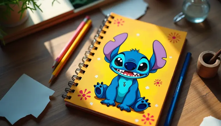 87 Capas de Caderno Stitch Lindas para Fazer em Casa e Economizar 87 Capas de Caderno Stitch Lindas para Fazer em Casa e Economizar