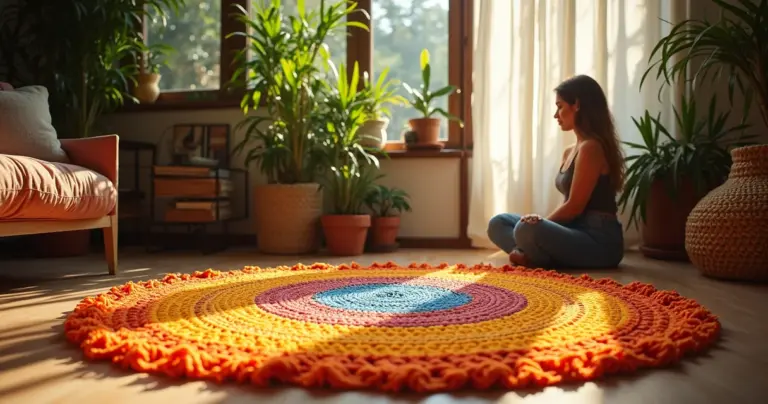 21 Ideias de Tapete de Croche Duas Cores que Transformam sua Casa 21 Ideias de Tapete de Croche Duas Cores que Transformam sua Casa