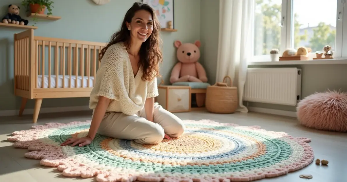 15 Ideias de Tapete de Croche para Quarto Infantil que Protegem e Encantam 15 Ideias de Tapete de Croche para Quarto Infantil que Protegem e Encantam