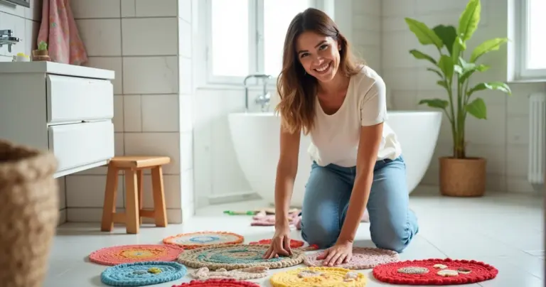 12 Ideias de Tapetes de Barbante para Banheiro Infantil que Vão Encantar 12 Ideias de Tapetes de Barbante para Banheiro Infantil que Vão Encantar