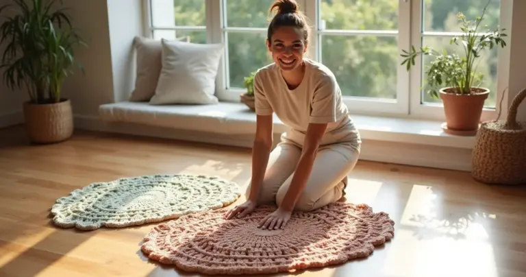12 Ideias de Tapetes de Croche com Flores Oval que Vão Transformar Sua Casa 12 Ideias de Tapetes de Croche com Flores Oval que Vão Transformar Sua Casa