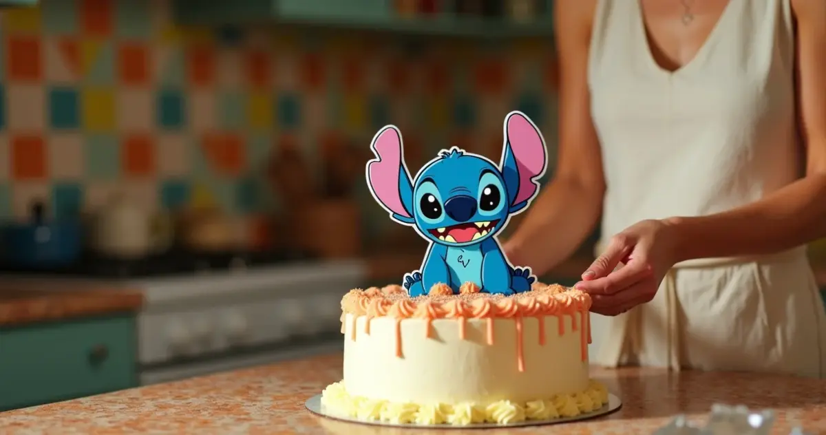 23 Ideias de Topo de Bolo do Stitch para Imprimir e Economizar R$ 50