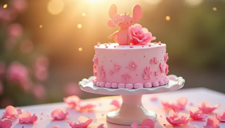 87 Topos de Bolo Stitch Rosa para Imprimir Grátis e Lindos 87 Topos de Bolo Stitch Rosa para Imprimir Grátis e Lindos