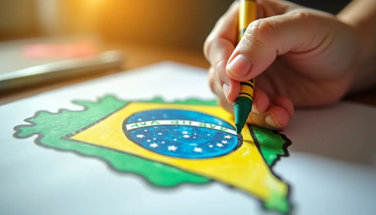 Bandeira do Brasil para Colorir e Imprimir: Modelos com Cores Oficiais