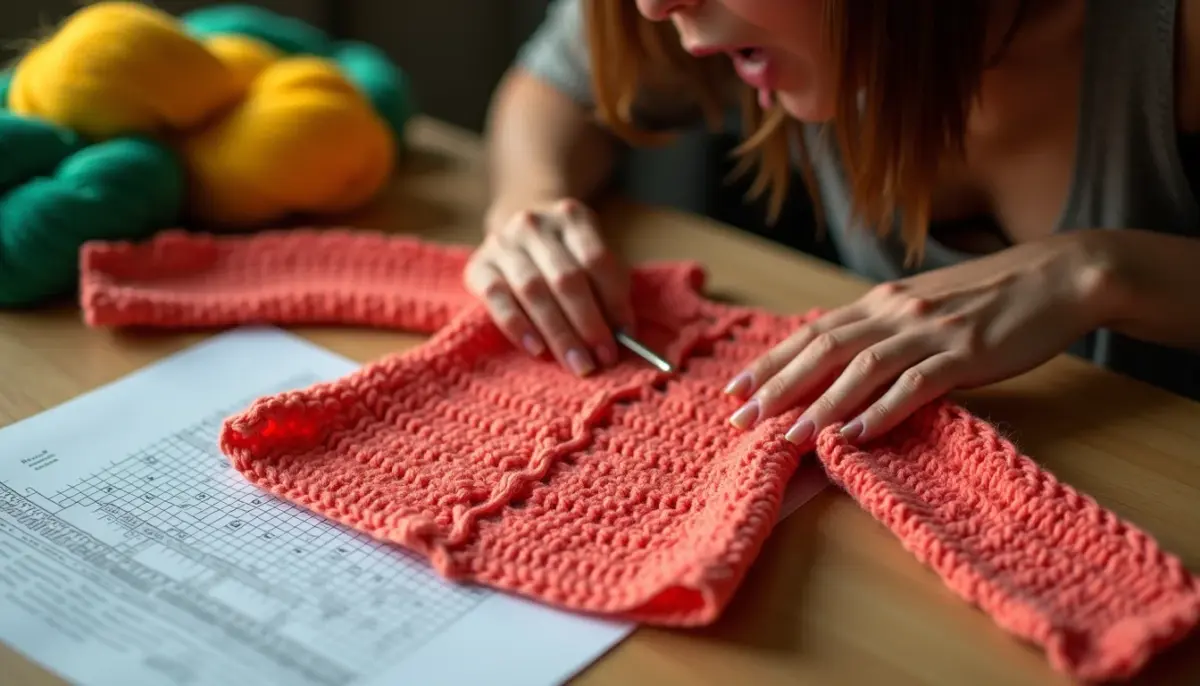 Cardigan de crochê com gráfico: o erro que faz a peça ficar torta Cardigan de crochê com gráfico: o erro que faz a peça ficar torta