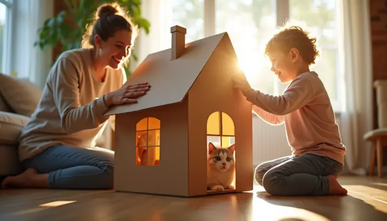 Casinha de Papelão Grande: 7 Modelos para Crianças e Pets Casinha de Papelão Grande: 7 Modelos para Crianças e Pets