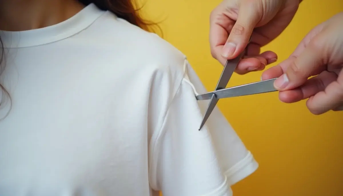Como Customizar Manga de Camiseta Feminina em 6 Passos Simples Como Customizar Manga de Camiseta Feminina em 6 Passos Simples