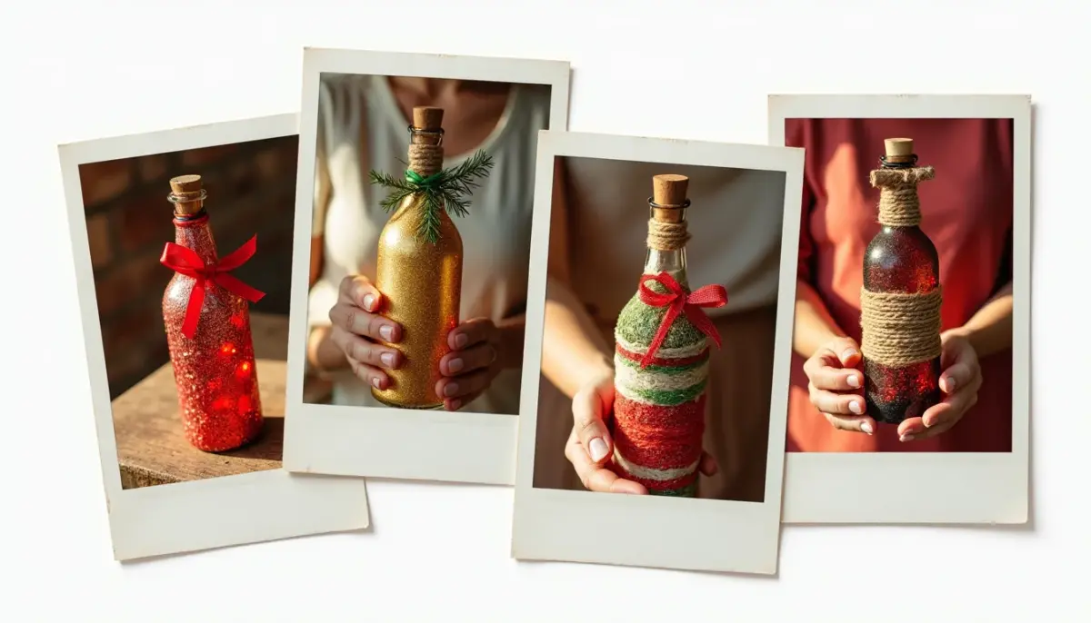 32 Ideias de Garrafas Decoradas Para o Natal Que Você Precisa Ver 32 Ideias de Garrafas Decoradas Para o Natal Que Você Precisa Ver