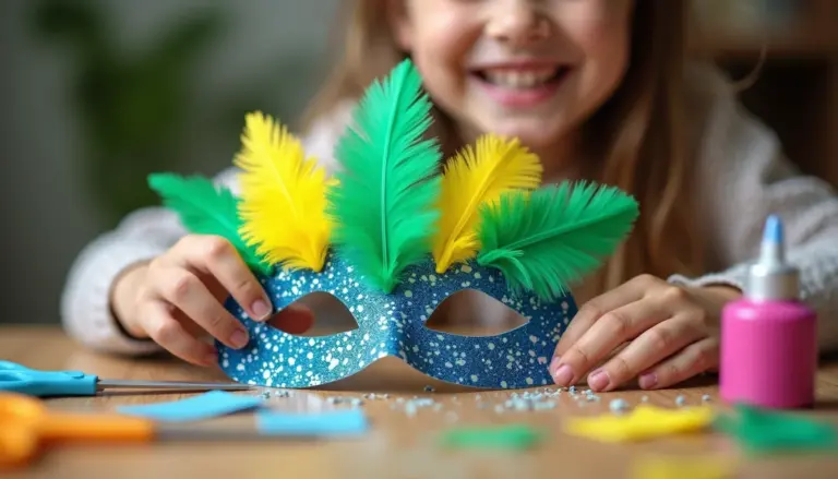 Máscara de Carnaval Infantil para Imprimir: Pronta em 30 Minutos Máscara de Carnaval Infantil para Imprimir: Pronta em 30 Minutos