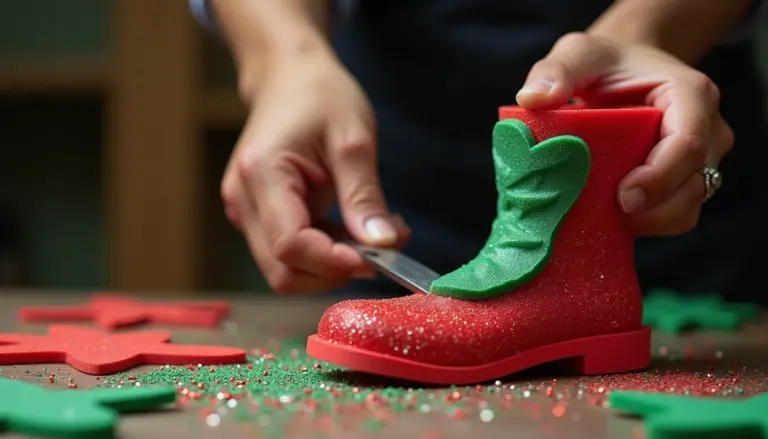 Molde Bota de Natal Eva: Passo a Passo Completo Para Fazer Hoje Molde Bota de Natal Eva: Passo a Passo Completo Para Fazer Hoje