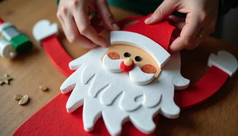 Papai Noel de EVA: Faça em 30 min com o molde grátis Papai Noel de EVA: Faça em 30 min com o molde grátis