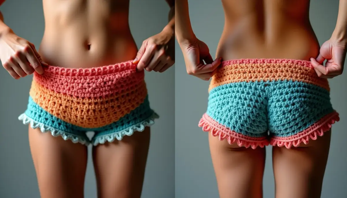 Short de crochê gráfico: o erro que estraga a peça Short de crochê gráfico: o erro que estraga a peça