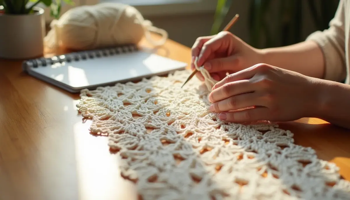 Trilho de Mesa em Crochê com Gráfico e Receita: Fácil e Rápido Trilho de Mesa em Crochê com Gráfico e Receita: Fácil e Rápido