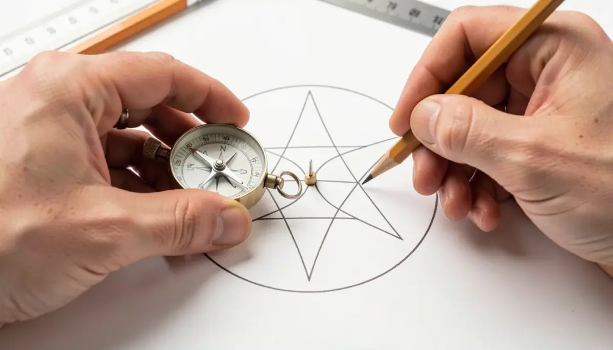 Como Fazer Estrela de Seis Pontas: Desenho Passo a Passo Fácil Como Fazer Estrela de Seis Pontas: Desenho Passo a Passo Fácil