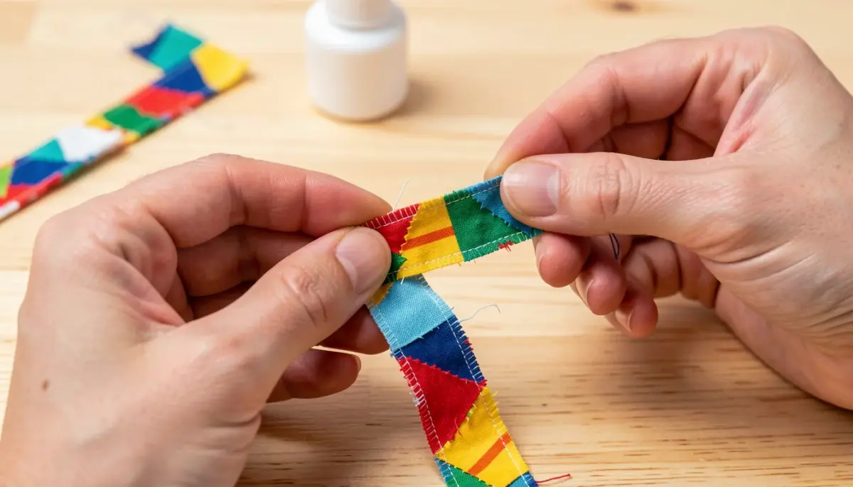 Como Fazer Fita Artesanal com Retalhos de Tecido sem Máquina de Costura Como Fazer Fita Artesanal com Retalhos de Tecido sem Máquina de Costura