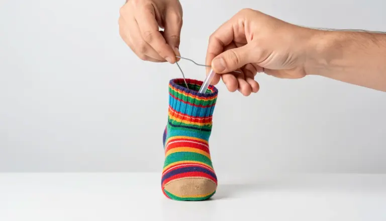 Como Fazer Meia Maluca Ficar em Pé com Arame e Canudo Como Fazer Meia Maluca Ficar em Pé com Arame e Canudo