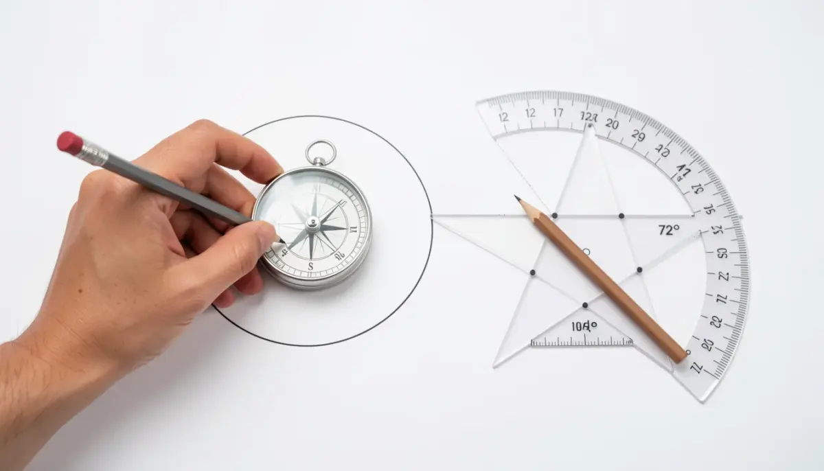 Desenho de Estrela com Régua e Transferidor: Passo a Passo Fácil Desenho de Estrela com Régua e Transferidor: Passo a Passo Fácil