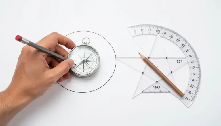 Desenho de Estrela com Régua e Transferidor: Passo a Passo Fácil Desenho de Estrela com Régua e Transferidor: Passo a Passo Fácil