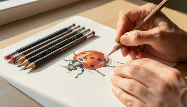 Melhor Tipo de Lápis para Desenho de Joaninha Realista: Kit Ideal Melhor Tipo de Lápis para Desenho de Joaninha Realista: Kit Ideal