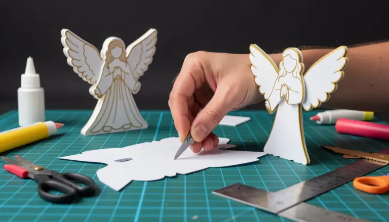 Molde Anjo de Papel: 3 Tipos Grátis Para Imprimir e Montar Molde Anjo de Papel: 3 Tipos Grátis Para Imprimir e Montar