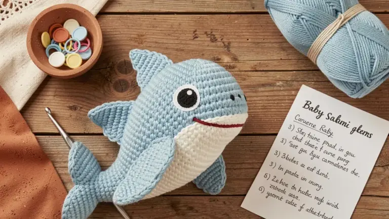 Baby Shark Amigurumi: Receita Grátis e Passo a Passo para Fazer em Casa Baby Shark Amigurumi: Receita Grátis e Passo a Passo para Fazer em Casa