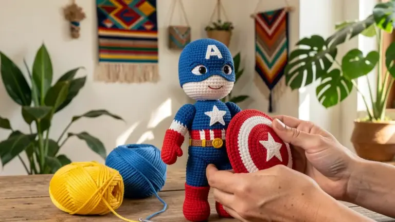 Capitão América Amigurumi: Dicas, Materiais e Inspirações para Fãs Capitão América Amigurumi: Dicas, Materiais e Inspirações para Fãs